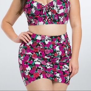 Torrid Skull and Floral Bikini Bottom